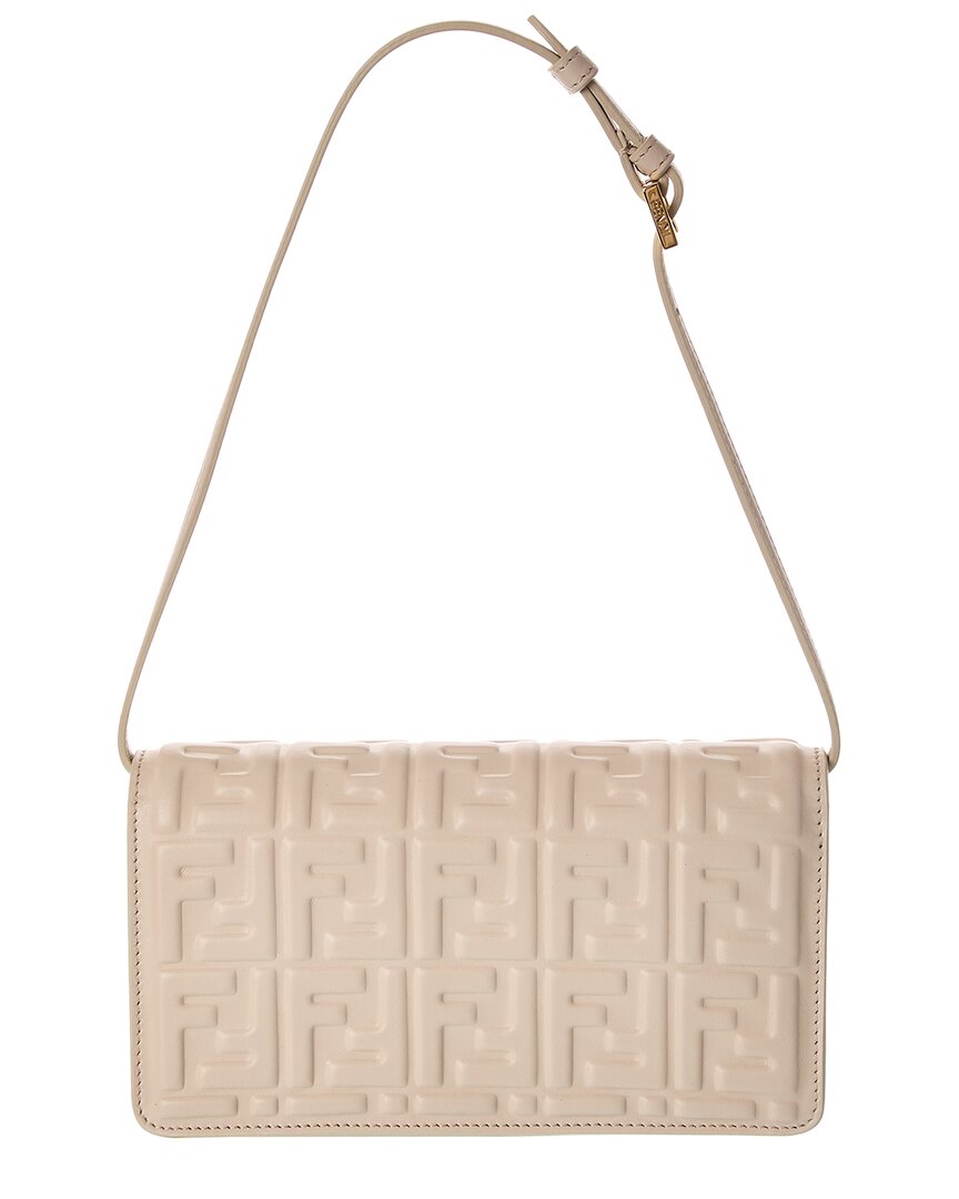 Fendi Baguette Ff Leather Wallet On Chain