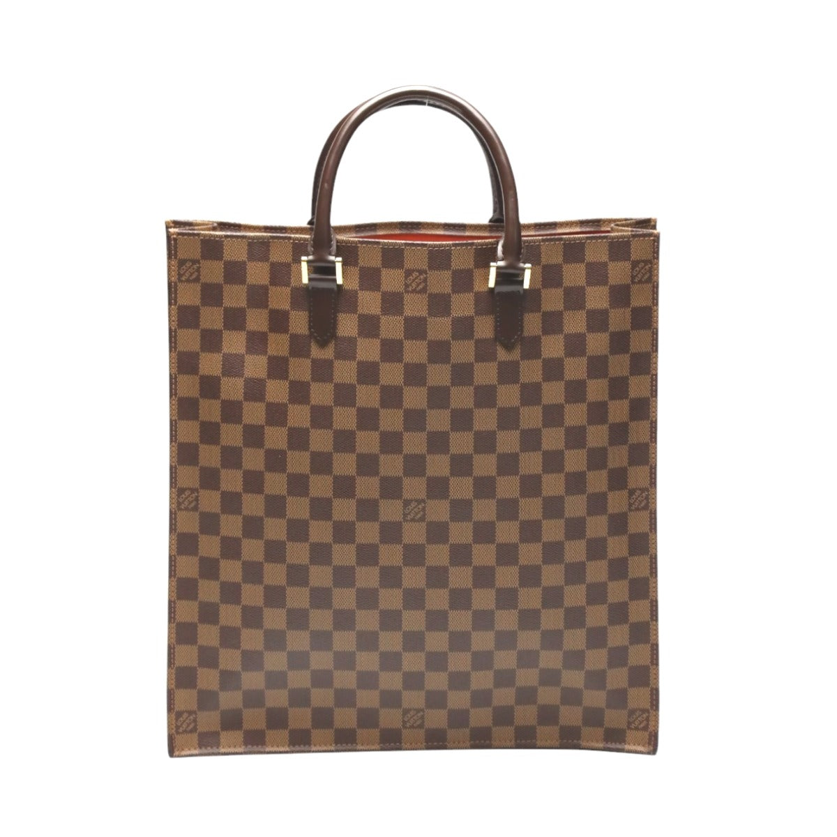 LOUIS VUITTON Handbag Damier canvas Ebene Tote Bag Damier Sac Plat unisex(Unisex)