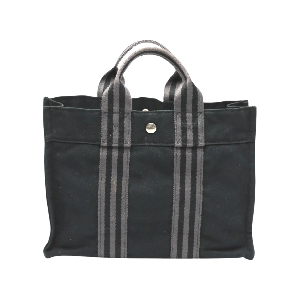 HERMES Tote Bag canvas gray Tote Bag Her Line Tote PM unisex(Unisex)