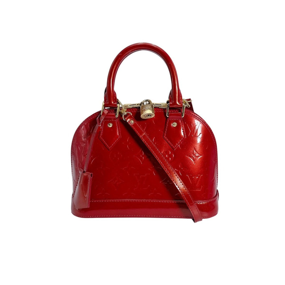 LOUIS VUITTON Handbag Monogram Vernis Pomdamul Monogram Alma BB