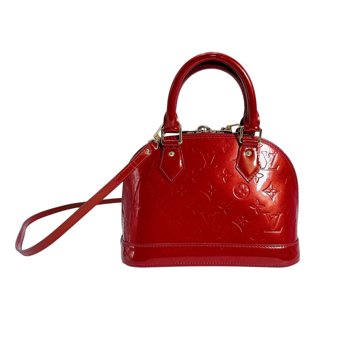 LOUIS VUITTON Handbag Monogram Vernis Pomdamul Monogram Alma BB