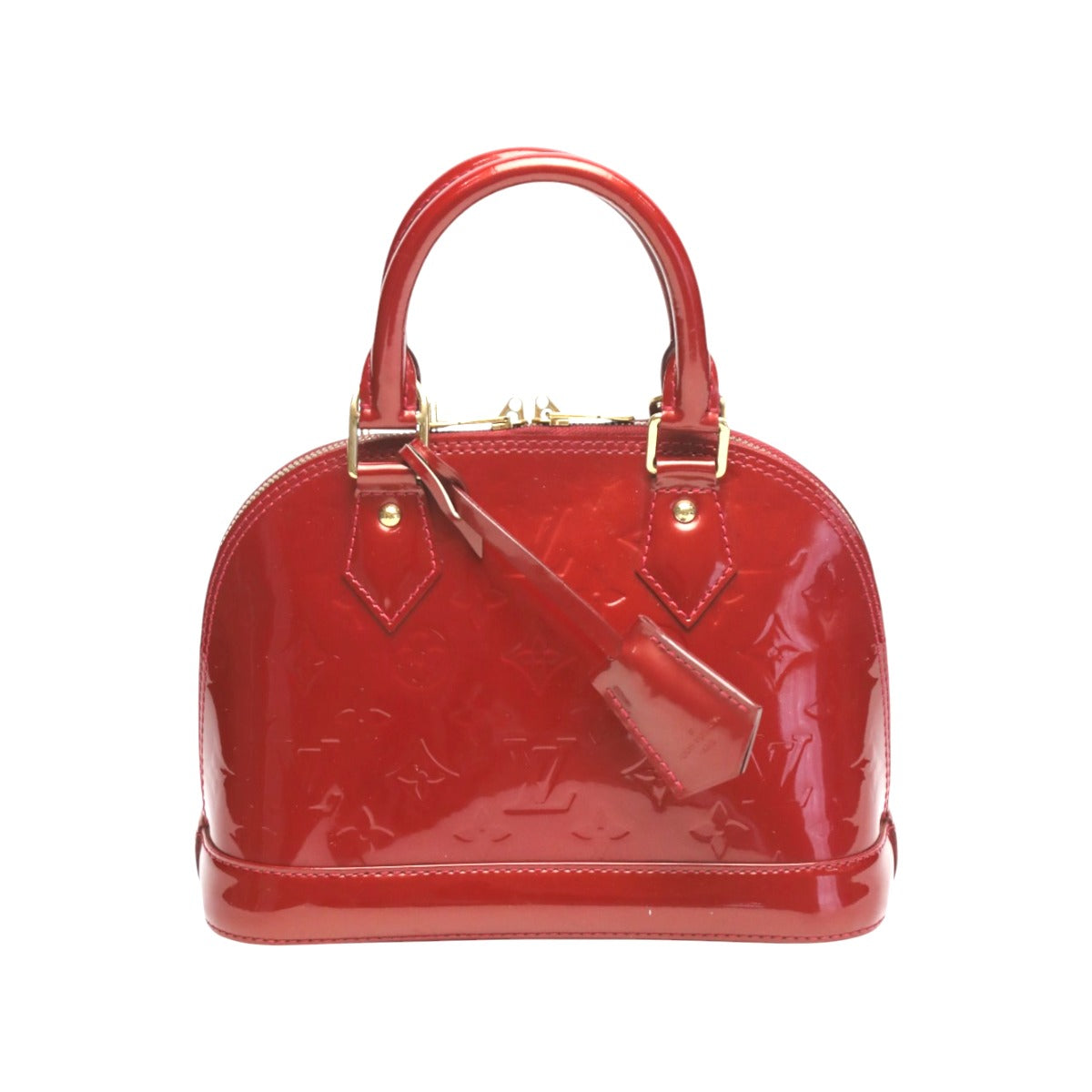 LOUIS VUITTON Handbag Monogram Vernis Red bag Monogram Alma BB Women