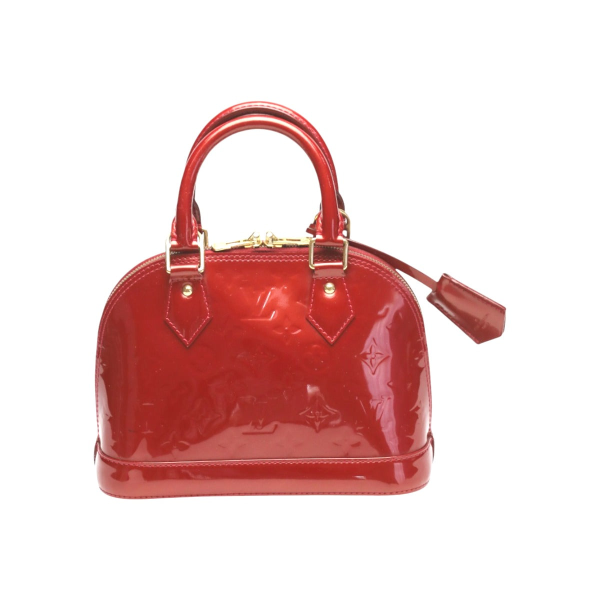 LOUIS VUITTON Handbag Monogram Vernis Red bag Monogram Alma BB Women