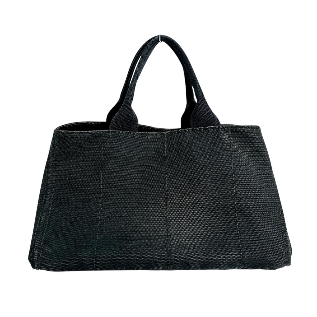 PRADA Tote Bag IBG642 canvas black L size Kanapa GM Women L