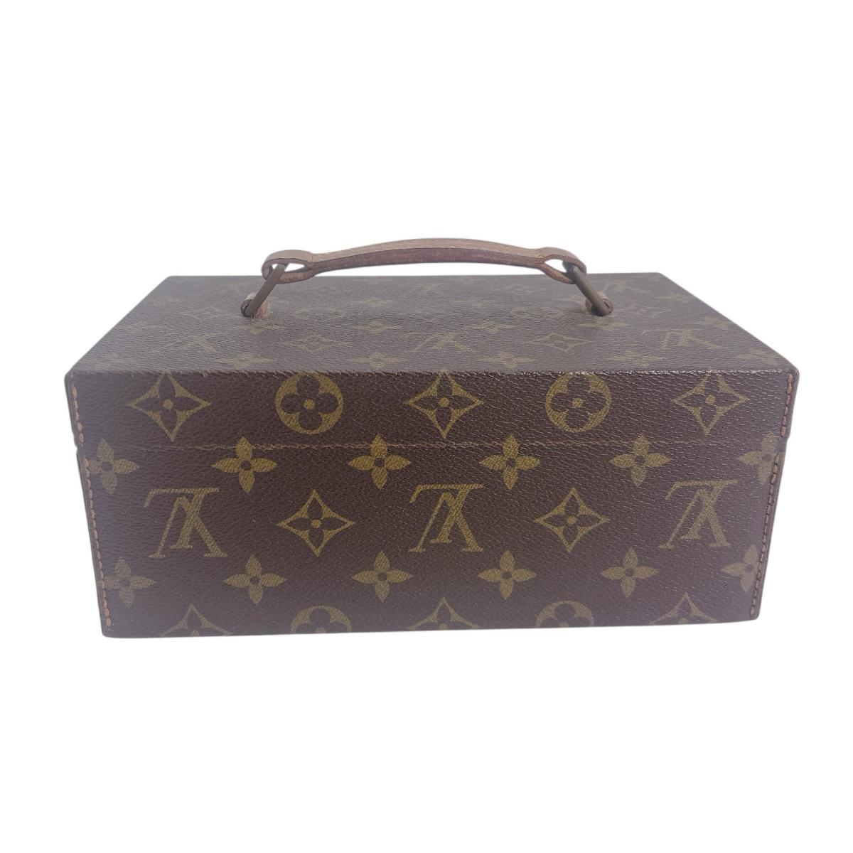 LOUIS VUITTON Other accessories Monogram canvas Brown mini trunk Bowat Atu unisex(Unisex)