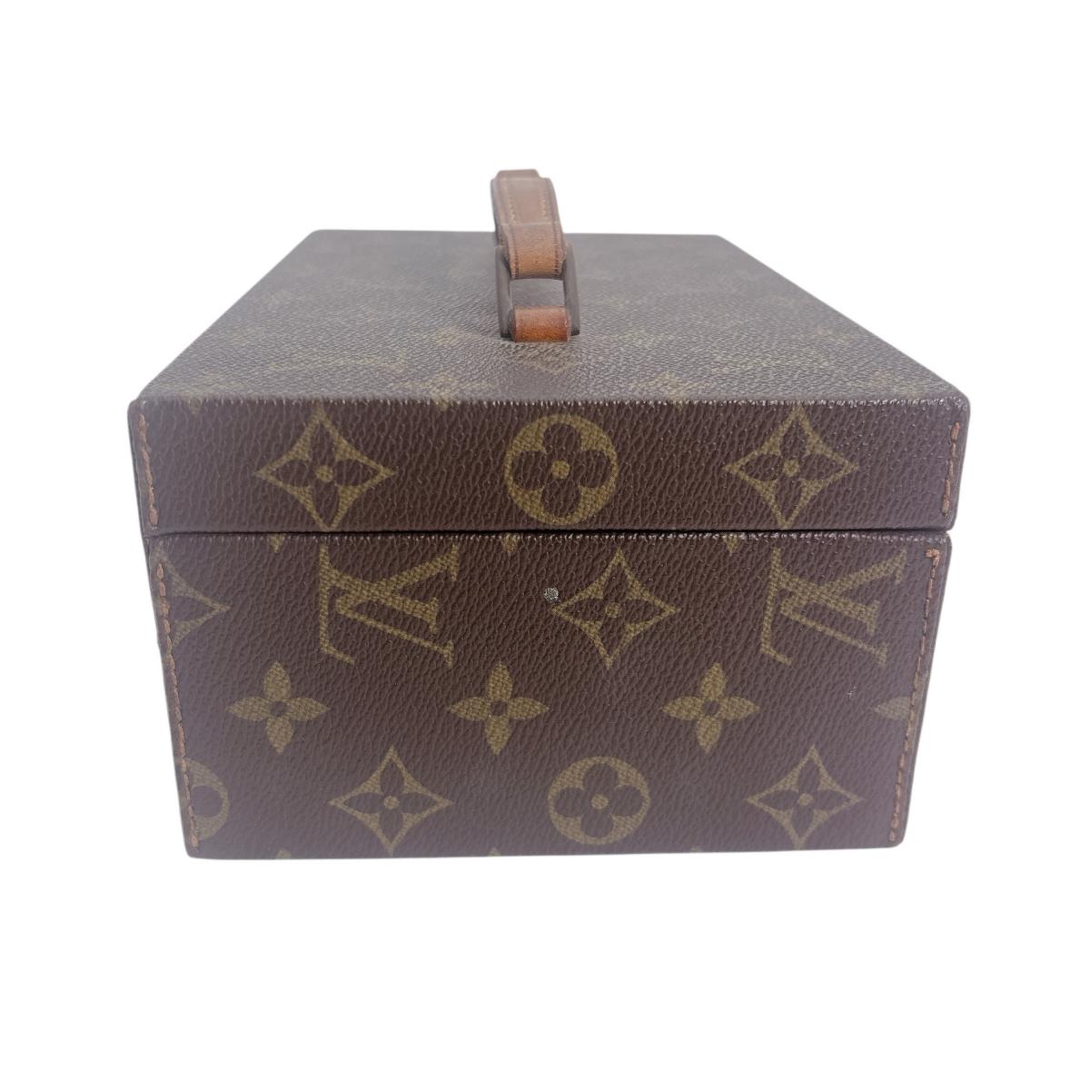 LOUIS VUITTON Other accessories Monogram canvas Brown mini trunk Bowat Atu unisex(Unisex)