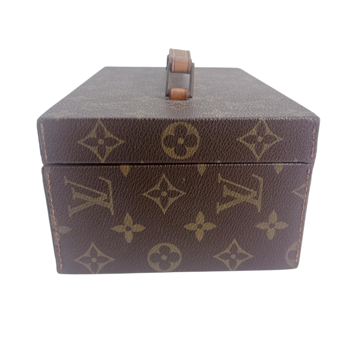 LOUIS VUITTON Other accessories Monogram canvas Brown mini trunk Bowat Atu unisex(Unisex)