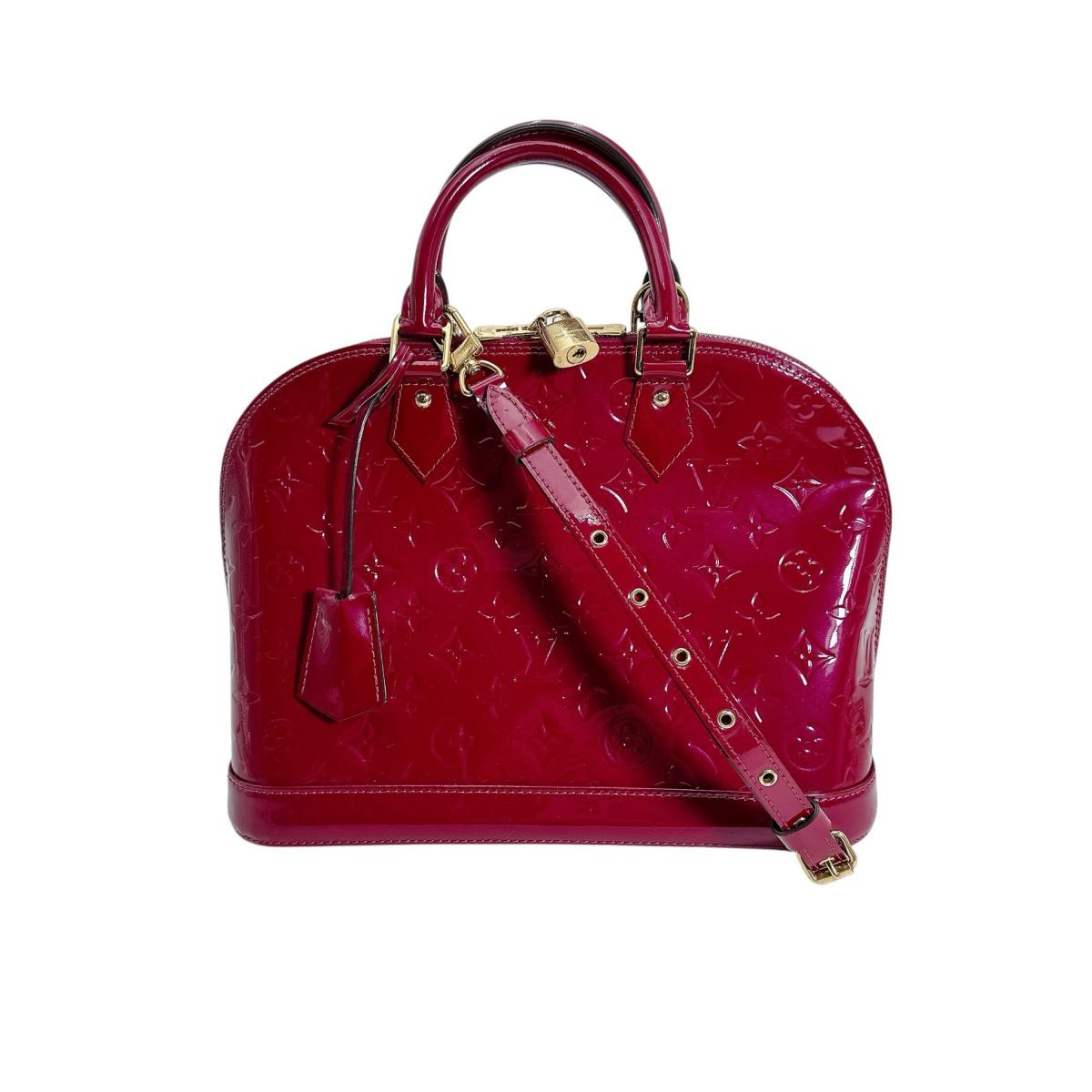 LOUIS VUITTON Handbag Monogram Vernis Rose and Ding Vernis Alma PM
