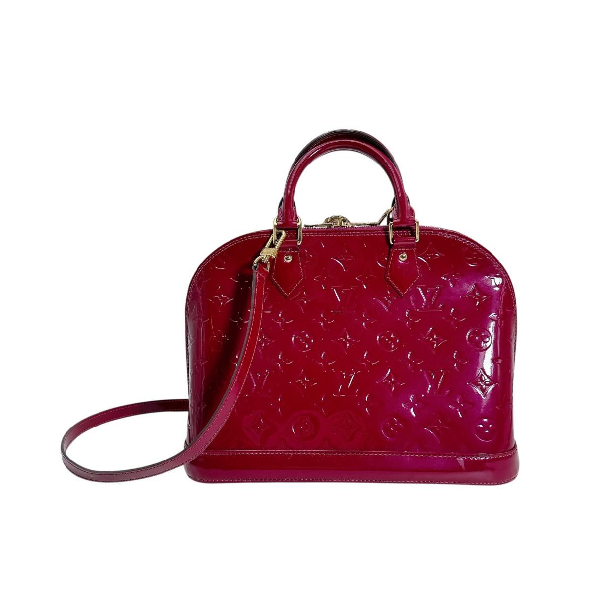 LOUIS VUITTON Handbag Monogram Vernis Rose and Ding Vernis Alma PM