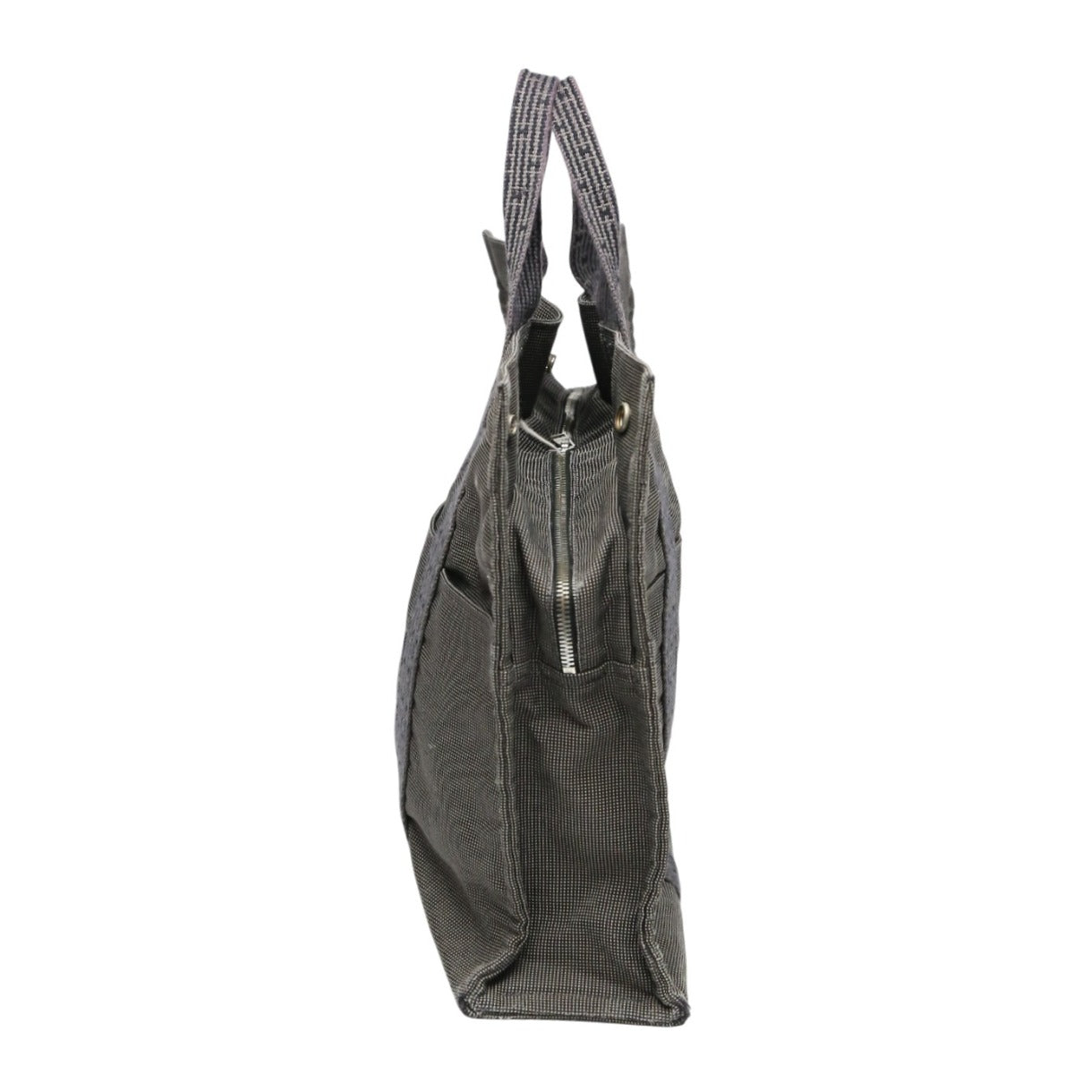 HERMES Tote Bag canvas gray Business bag Her LineTote MM