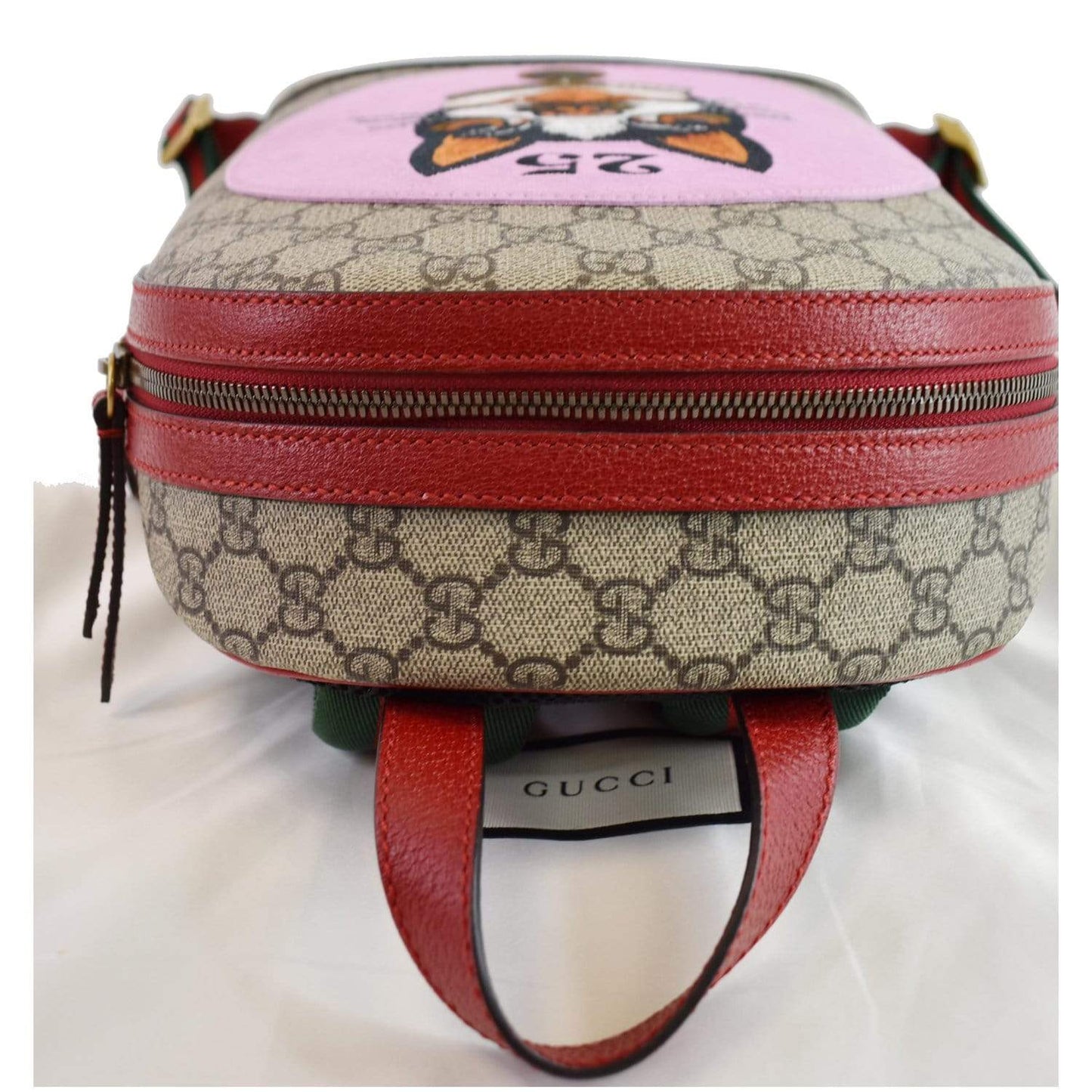 GUCCI Bosco GG Supreme Canvas Backpack Bag Beige 495621