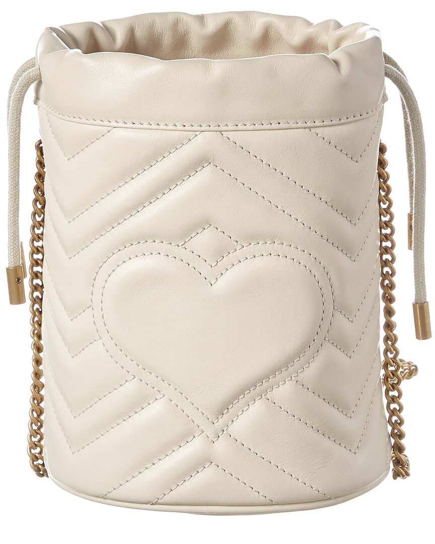 Gucci Gg Marmont Mini Matelasse Leather Bucket Bag