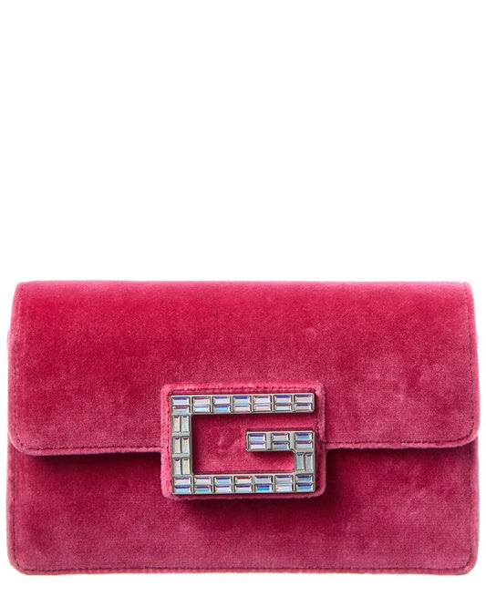 Gucci Square G Velvet Shoulder Bag ( )