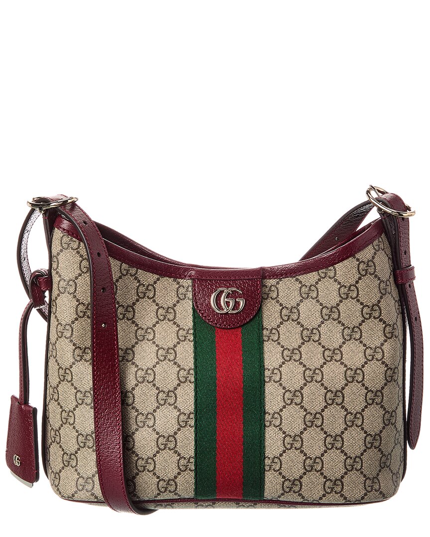 Gucci Ophidia Small Gg Supreme Canvas & Leather Shoulder Bag