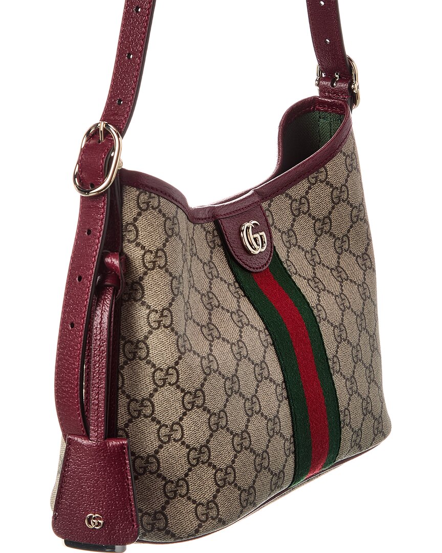 Gucci Ophidia Small Gg Supreme Canvas & Leather Shoulder Bag