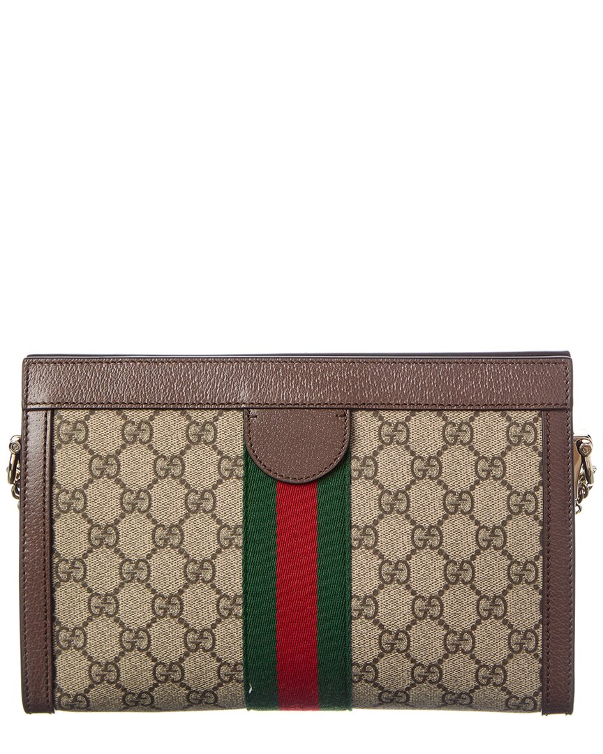 Gucci Ophidia Medium Gg Supreme Canvas & Leather Shoulder Bag