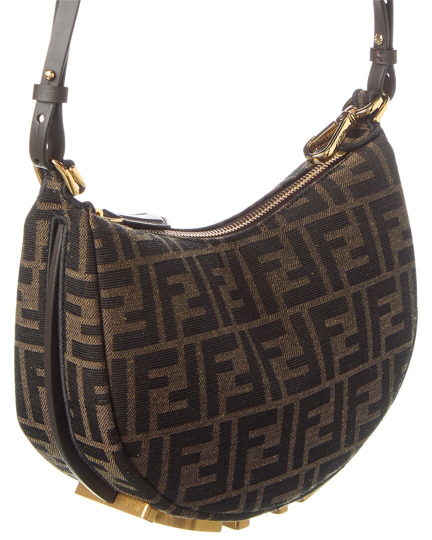 Fendi Fendigraphy Mini Ff Jacquard Hobo Bag