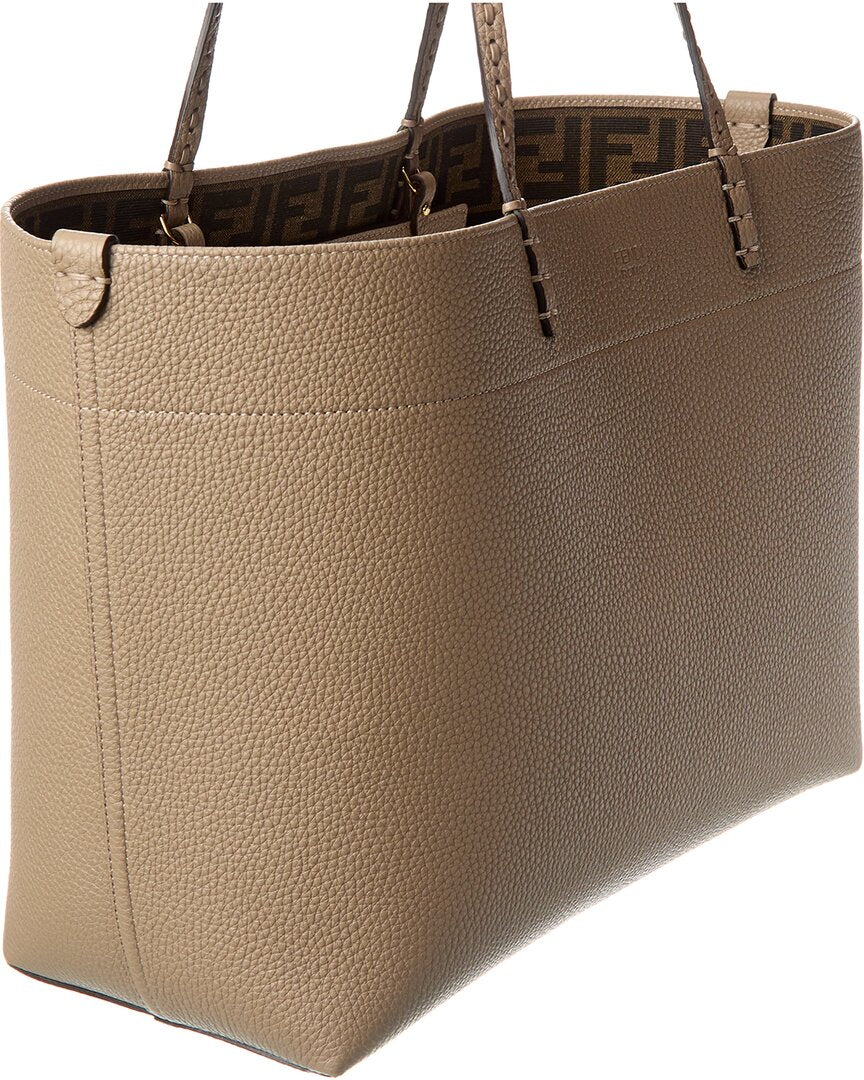 Fendi Roll Medium Leather Tote