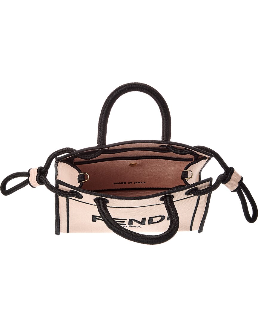 Fendi Roma Mini Canvas Tote (Authentic )