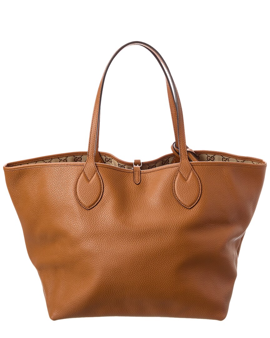 Gucci Totissima Large Reversible Leather & Gg Canvas Tote