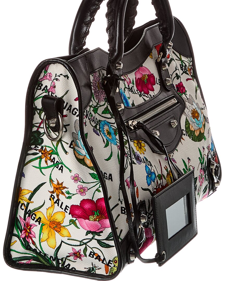 Gucci X Balenciaga Medium Canvas & Leather Tote