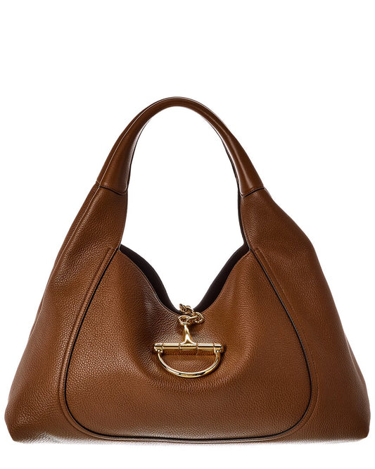 Gucci Softbit Maxi Leather Shoulder Bag