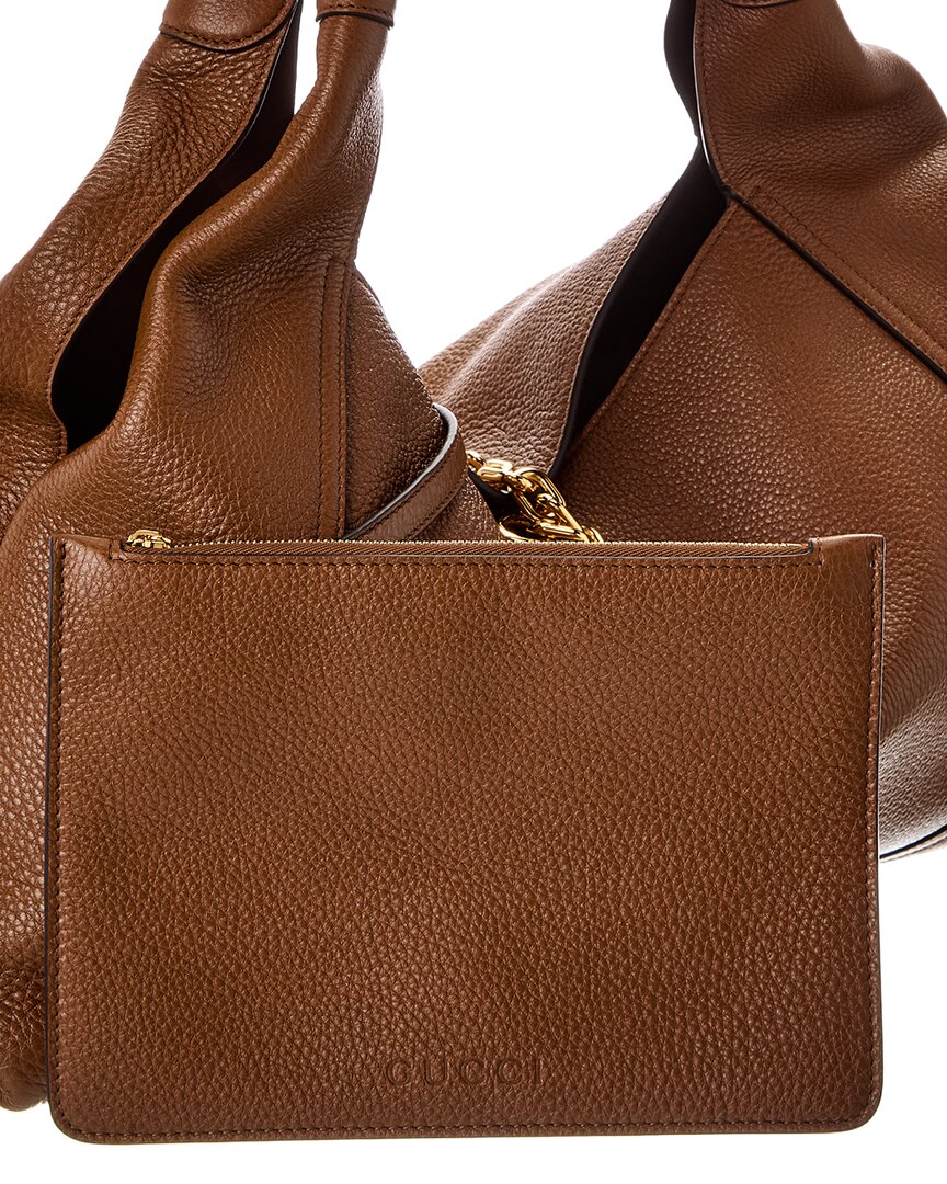Gucci Softbit Maxi Leather Shoulder Bag