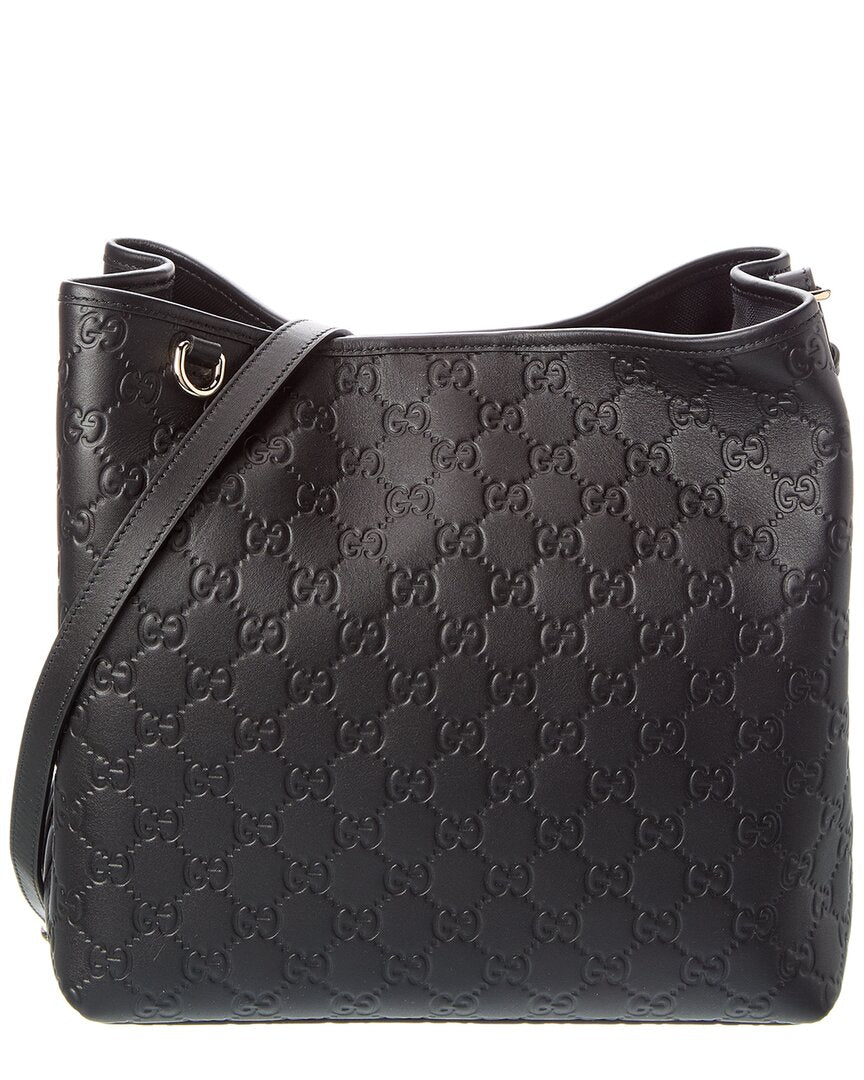 Gucci Gg Emblem Small Leather Tote