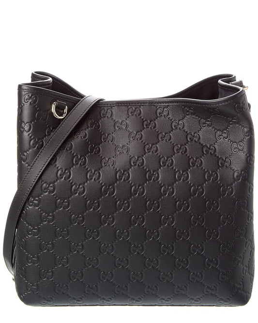 Gucci Gg Emblem Small Leather Tote