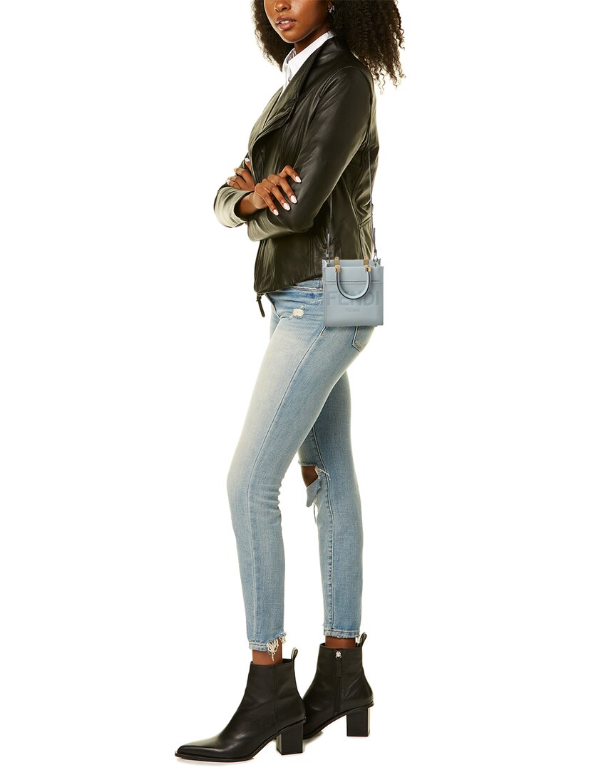 Fendi Sunshine Mini Leather Tote