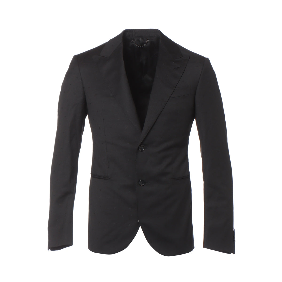 Louis Vuitton 21AW Wool Jacket 44 Mens Black Monogram RM212F