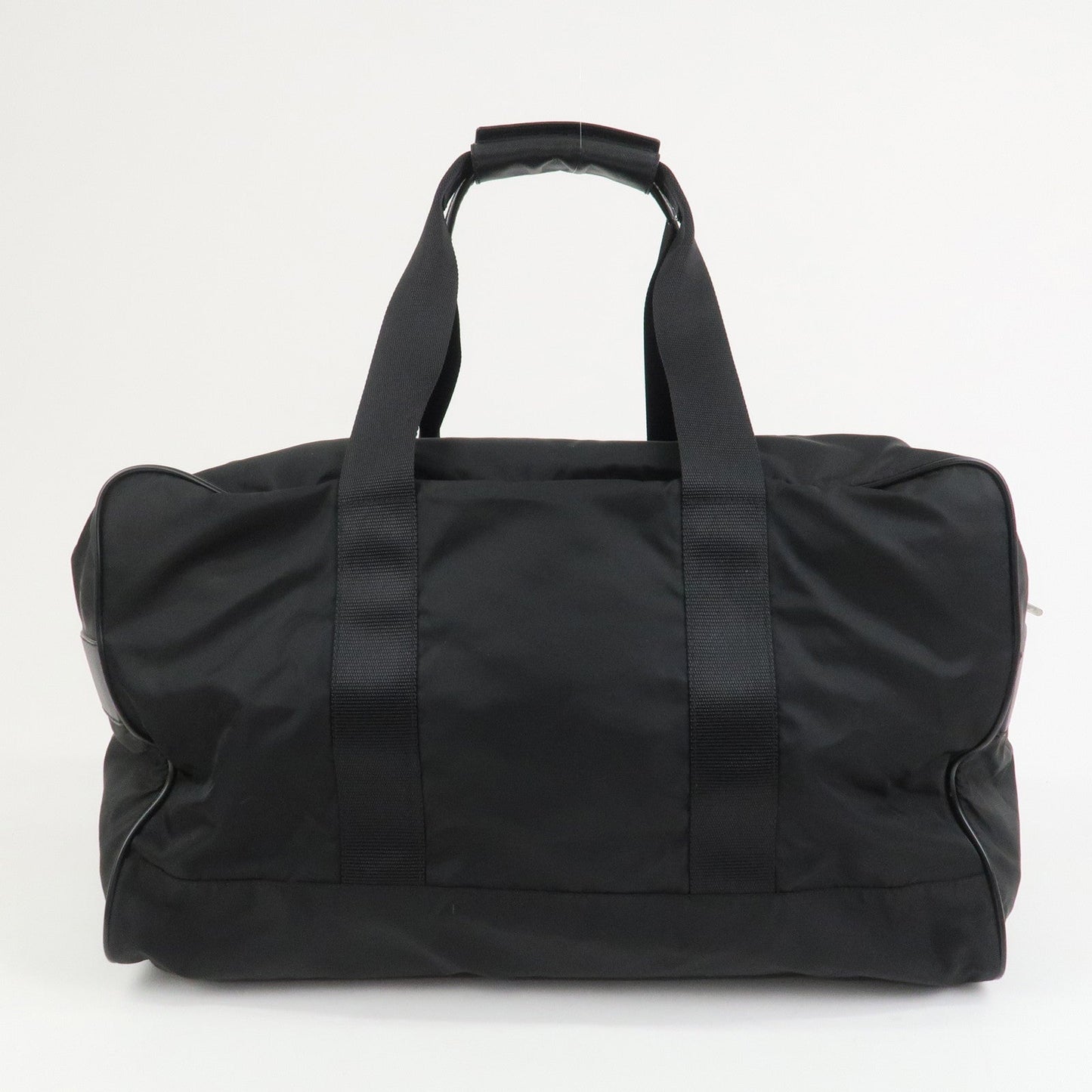 PRADA Nylon Saffiano Leather 2WAY Bag Boston Bag Black VS001S