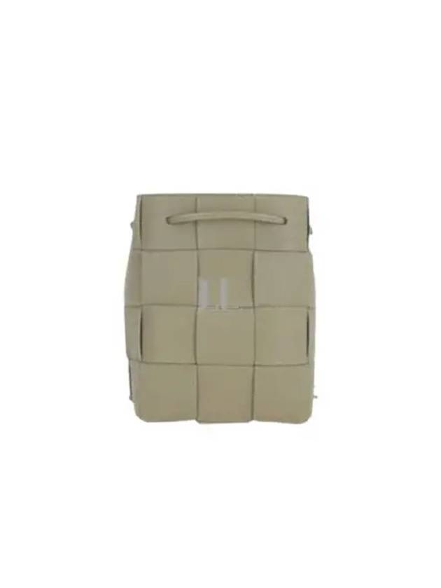 Luxury Bottega Veneta Intrecciato Cassette Small Bucket Bag Travertine