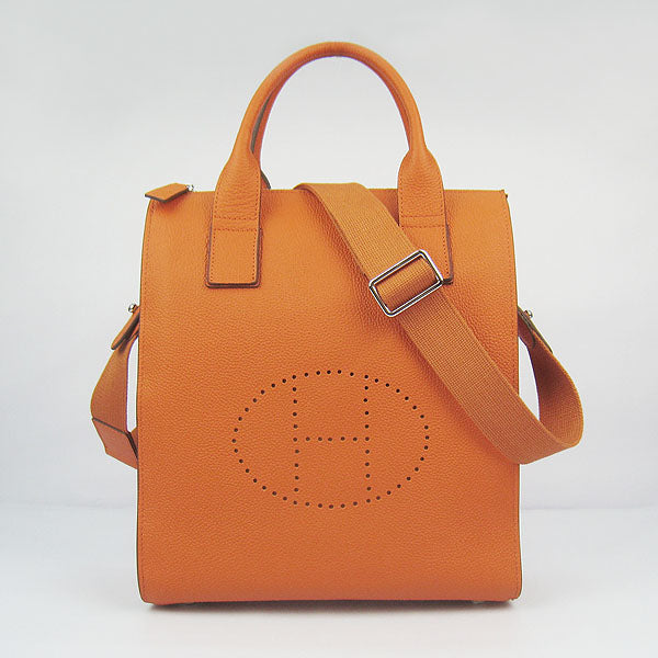 Luxury Hermes Toolbox 8076 Mens Orange Bag