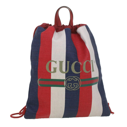 Gucci Lou Canvas Backpack