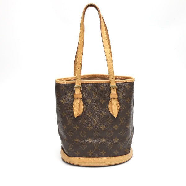 LOUIS VUITTON Handbag Monogram canvas Brown Tote Bag Monogram BucketPM Women