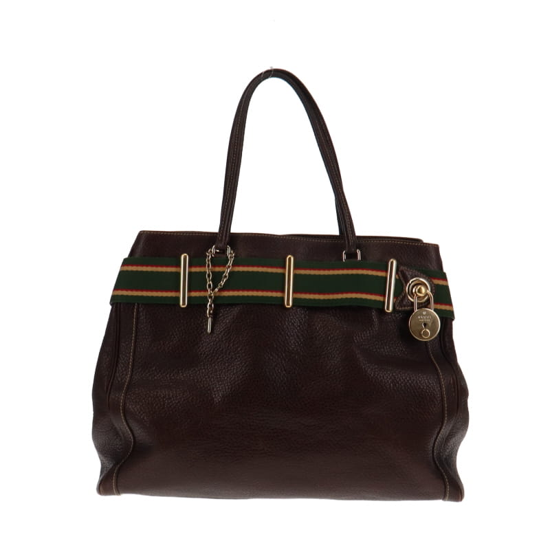 Gucci Brown Leather Tote Style 3