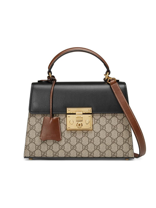 Gucci Leather Canvas Tote