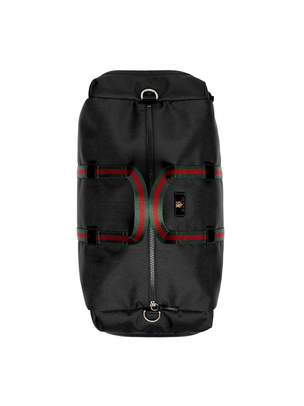 Gucci Monogram Nylon Leather Canvas Crossbody