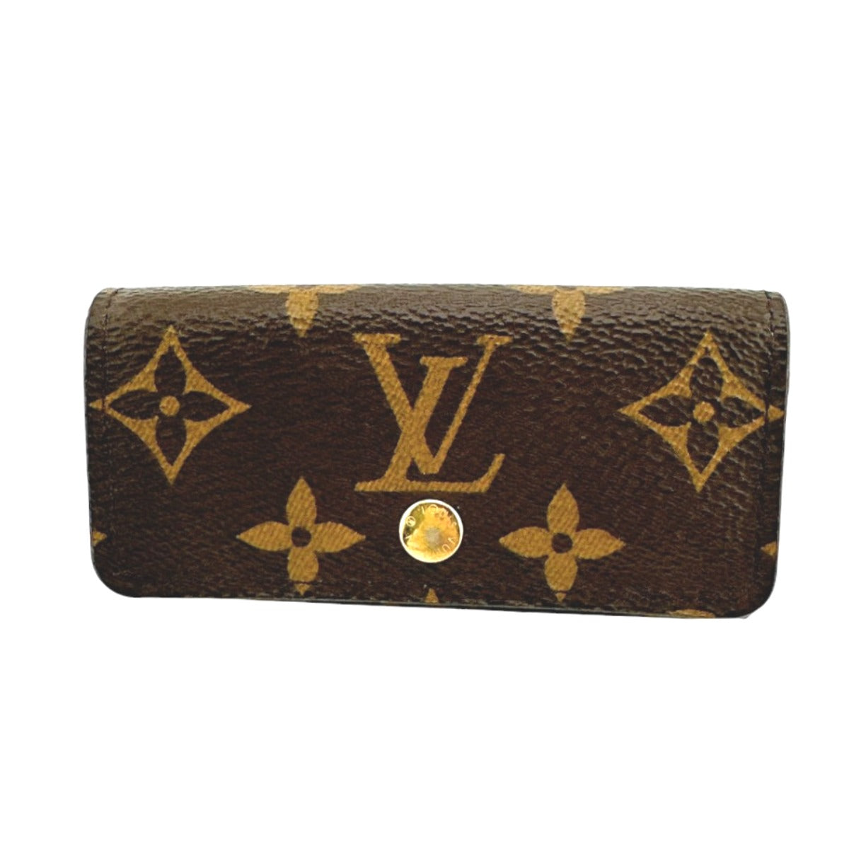 LOUIS VUITTON Key case Key holder Monogram canvas Brown for 4 Monogram Multicles4 Women(Unisex)