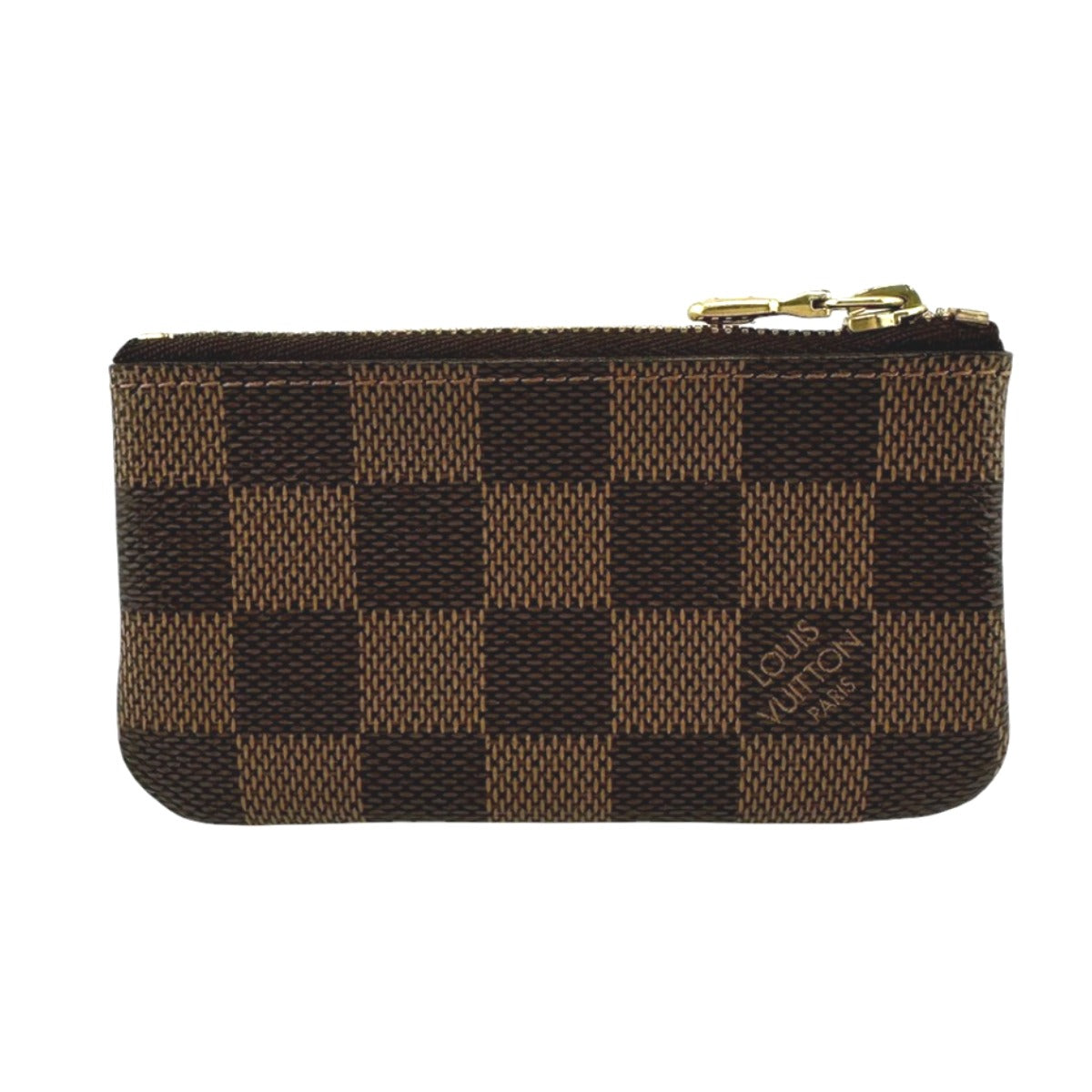 LOUIS VUITTON Key case Key holder Damier canvas Brown Key case Key holder for coin pocket Damier Pochette Cre unisex(Unisex)