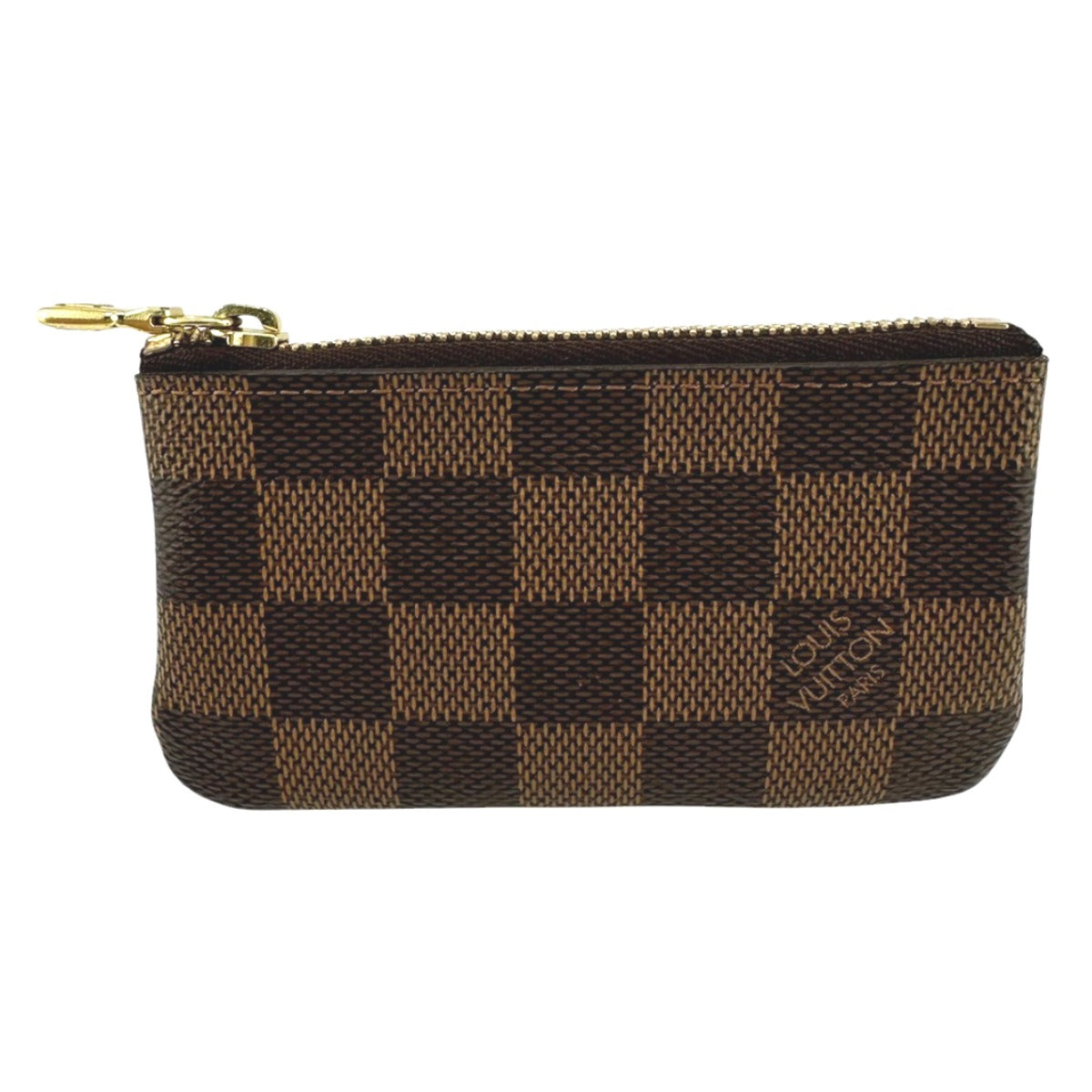 LOUIS VUITTON Key case Key holder Damier canvas Brown Key case Key holder for coin pocket Damier Pochette Cre unisex(Unisex)