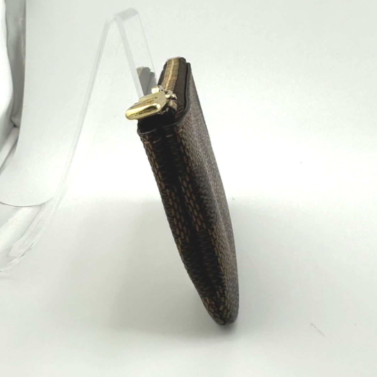 LOUIS VUITTON Key case Key holder Damier canvas Brown Key case Key holder for coin pocket Damier Pochette Cre unisex(Unisex)