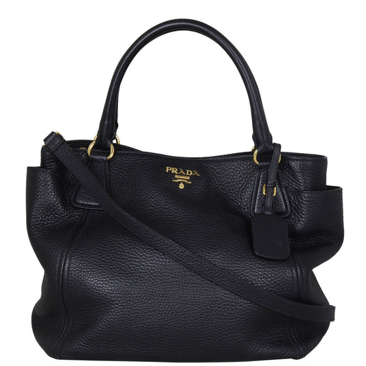 Prada Vitello Daino Side Pocket Tote