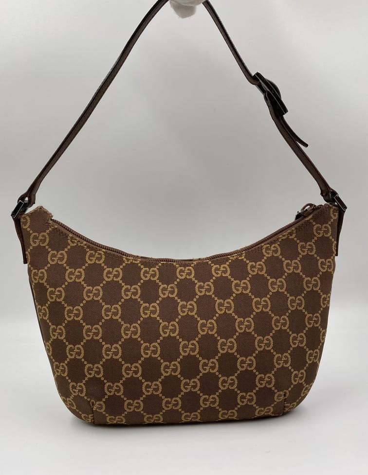 Gucci Leather Canvas Shoulder Bag Style 14
