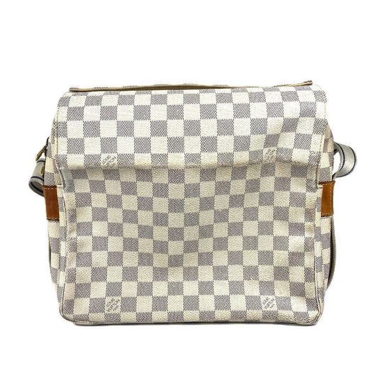 LOUIS VUITTON Shoulder Bag Damier Azur Canvas white Damier Azur Naviglio Women