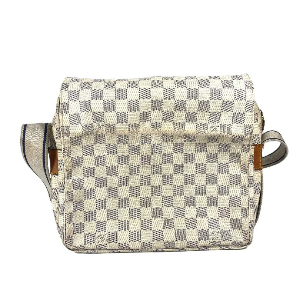 LOUIS VUITTON Shoulder Bag Damier Azur Canvas white Damier Azur Naviglio Women