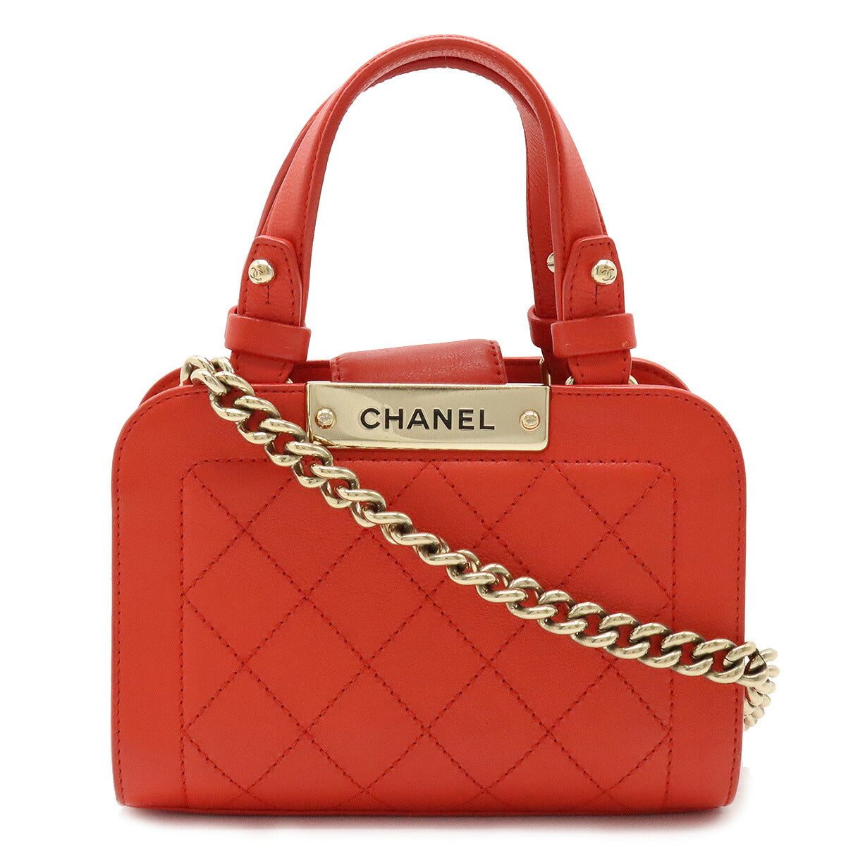 Chanel Leather MatelassÃ© 2way Handbag