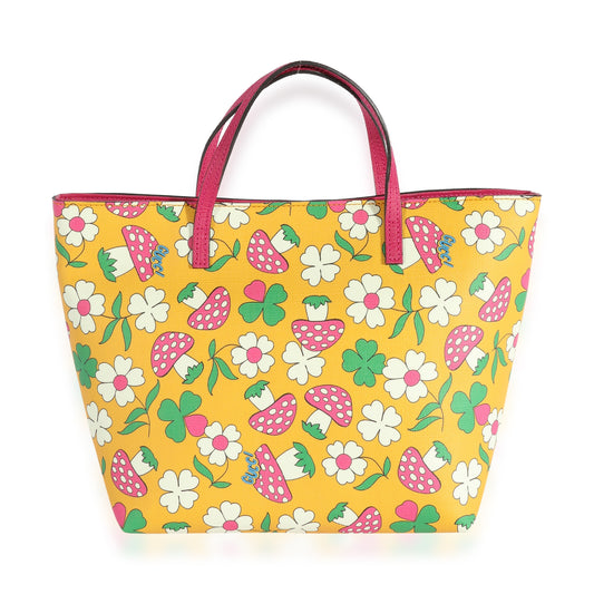 Gucci Monogram Nylon Leather Canvas Tote