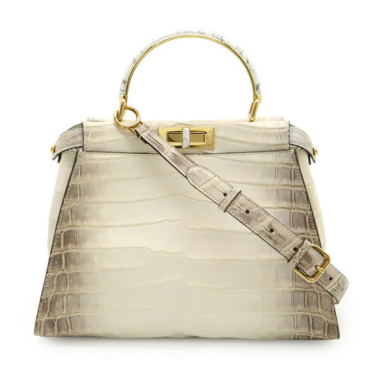 Fendi Peekaboo Iconic Crocodile 2way Bag